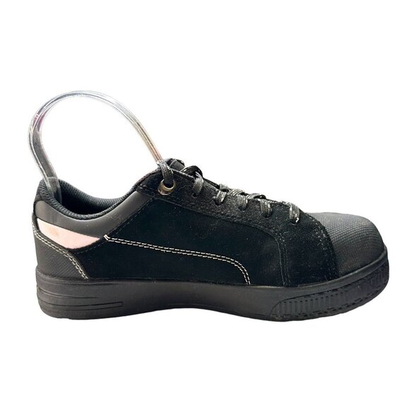 Brahma For Her Steel Toe 7 Leather Slip/Oil Resistant Black White Safety - Picture 1 of 13